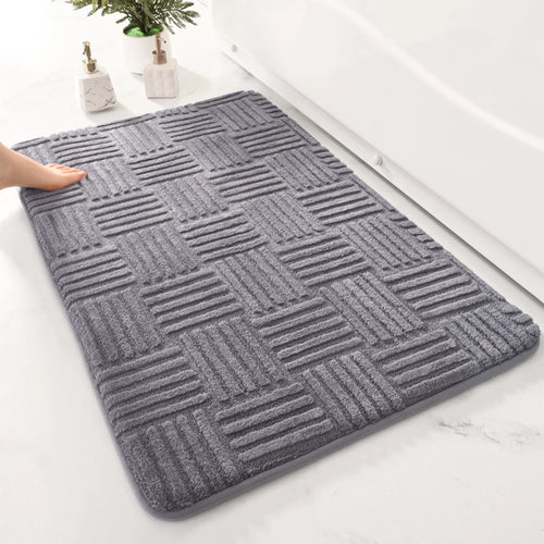 Microfiber Non-Slip Bath Mat – Soft, Absorbent & Quick-Dry