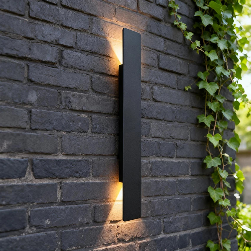 Outdoor LED Wall Lamp with Up & Down Light – IP65 Waterproof Aluminum, 24W, Black or White