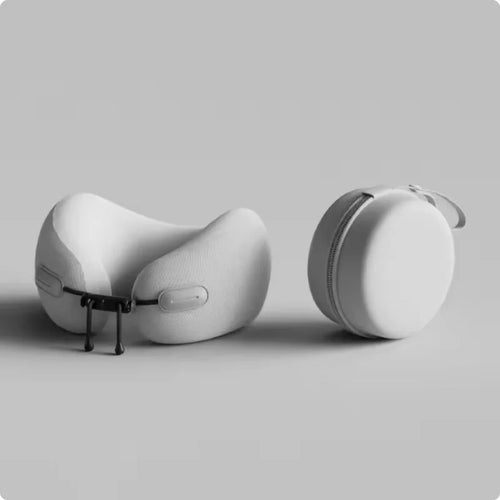 Memory Foam U-Shape Travel Neck Pillow – Portable Support for Airplane, Office & Home