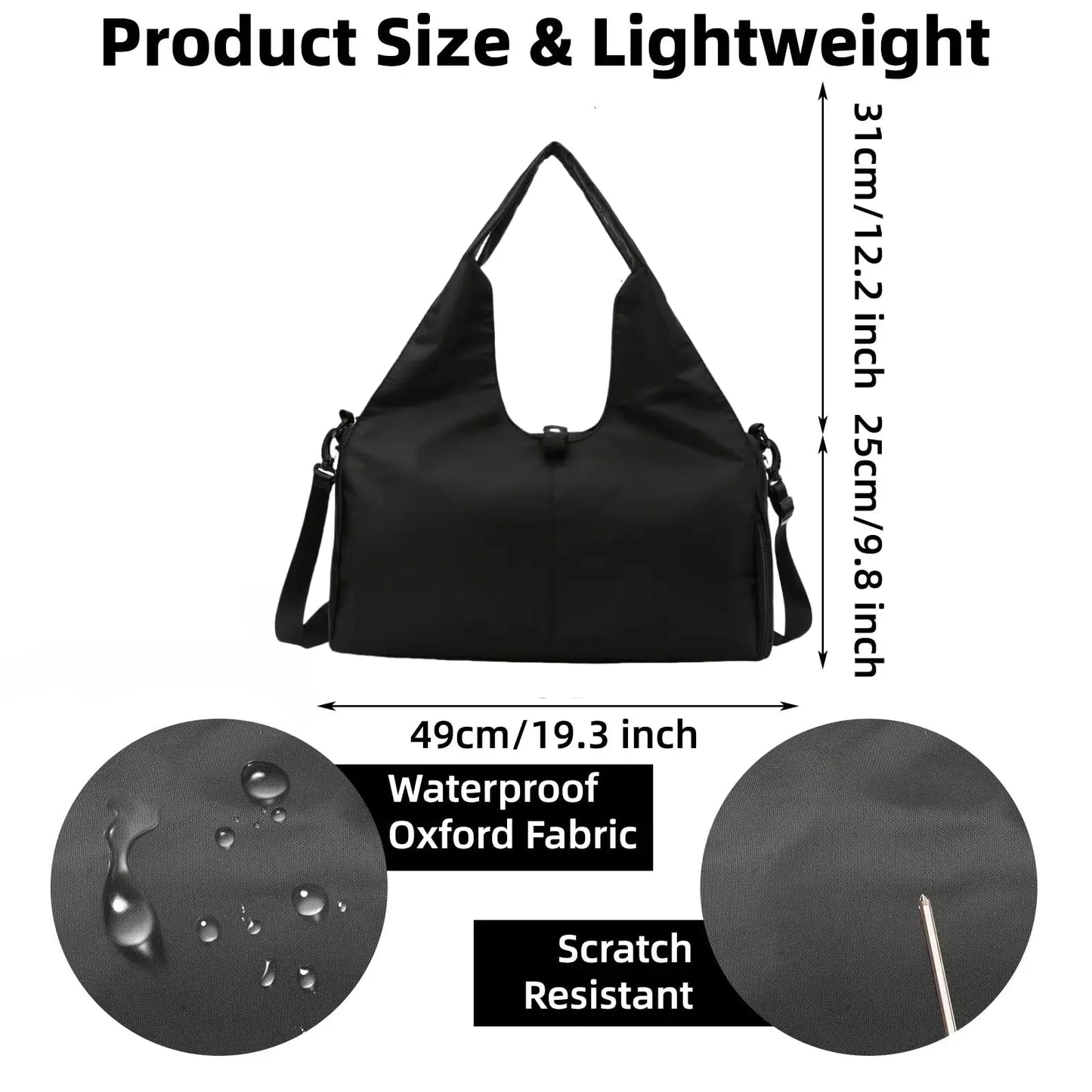 Yoga & Gym Bag with Shoe Compartment