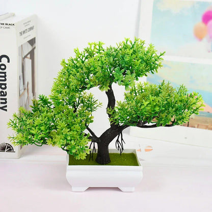 Artificial Bonsai Tree, Faux Potted Plant for Home and Office