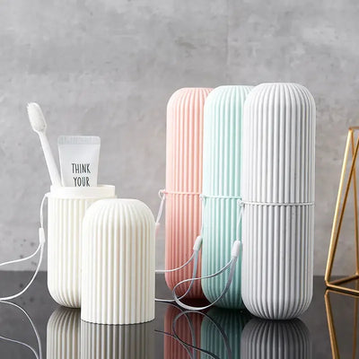 Portable Toothbrush & Toothpaste Travel Case