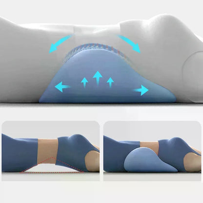 Memory Cotton Lumbar Support Pillow – Ergonomic Back & Waist Cushion for Sleep