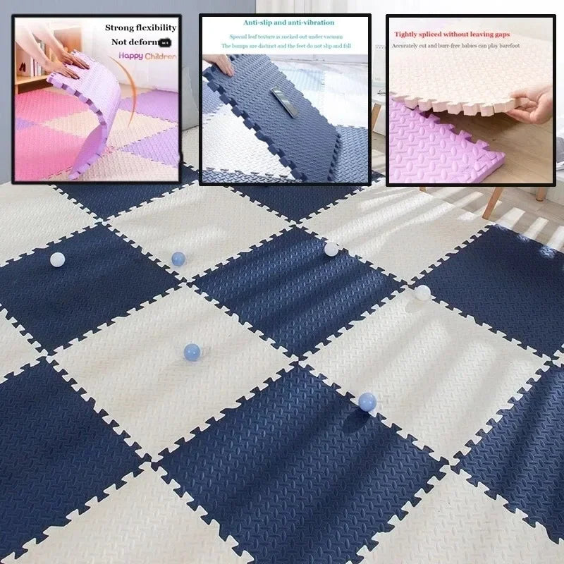EVA Foam Interlocking Floor Mat Tiles – 30x30cm, Non-Slip