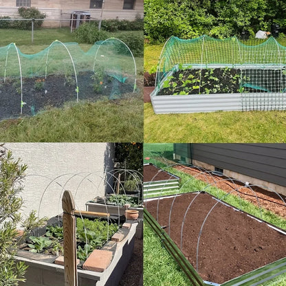 25pcs Rust-Proof Fiberglass Garden Hoops | DIY Grow Tunnel Support Frame for Raised Beds & Garden Fabric