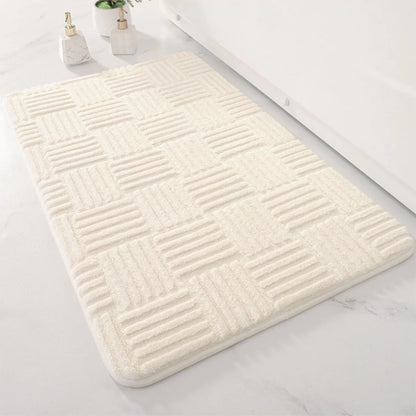 Microfiber Non-Slip Bath Mat – Soft, Absorbent & Quick-Dry