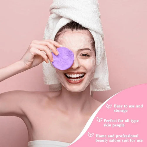 Compressed Facial Cleansing Sponge Set, 36 Pack with Storage Box