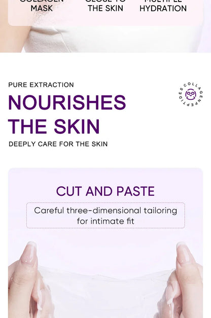 Collagen Anti-Wrinkle Facial Sheet Mask – Hydrating & Brightening