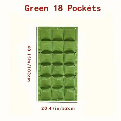 18-Pocket Vertical Garden Planter Wall Bag