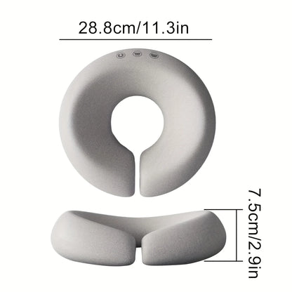 Contour Memory Foam Face & Neck Pillow – Ergonomic Support Cushion with Zip Cover