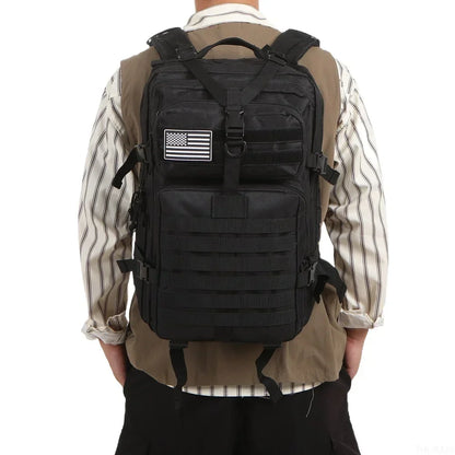 Tactical Nylon Backpack 25L / 50L – Waterproof MOLLE Rucksack for Hiking, Camping, Hunting & Outdoor Adventures