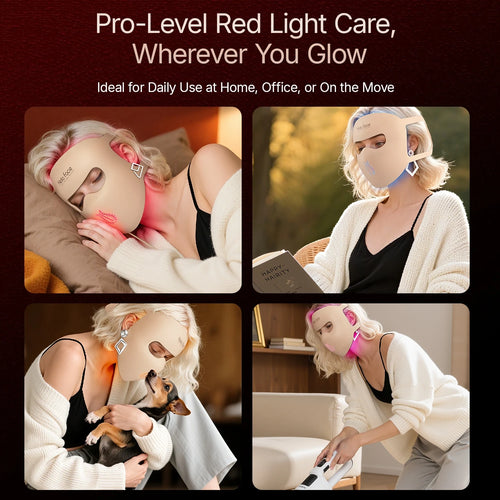 LED Light Therapy Face Mask – 311 LEDs, 4 Modes