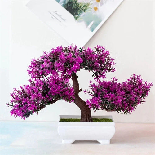 Artificial Bonsai Tree, Faux Potted Plant for Home and Office