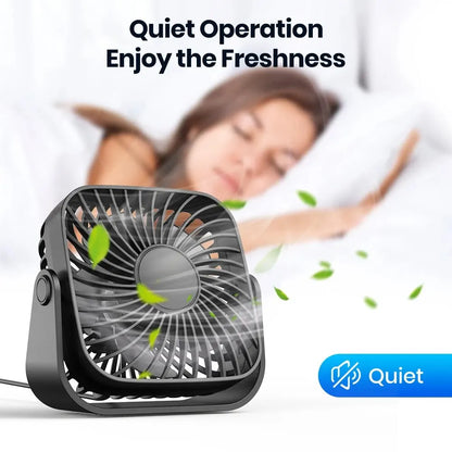 360° Silent USB Desktop Mini Fan