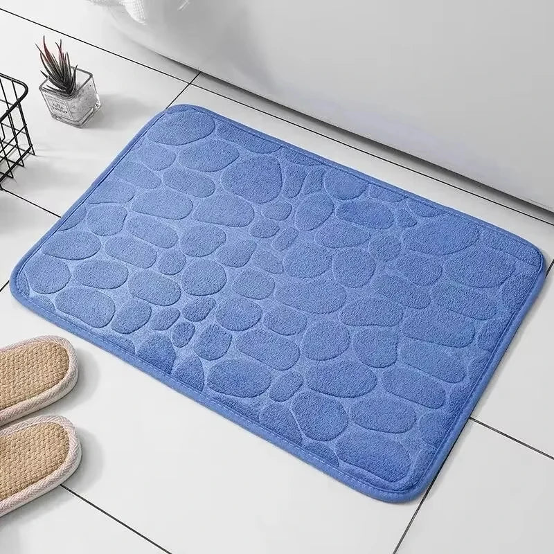 Memory Foam Cobblestone Bath Mat