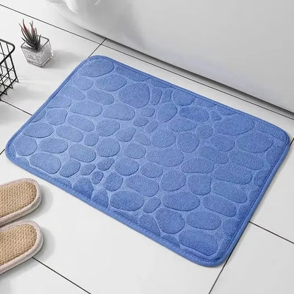 Memory Foam Cobblestone Bath Mat