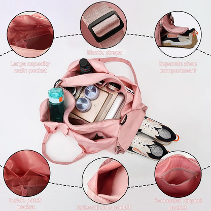 Yoga & Gym Bag with Shoe Compartment