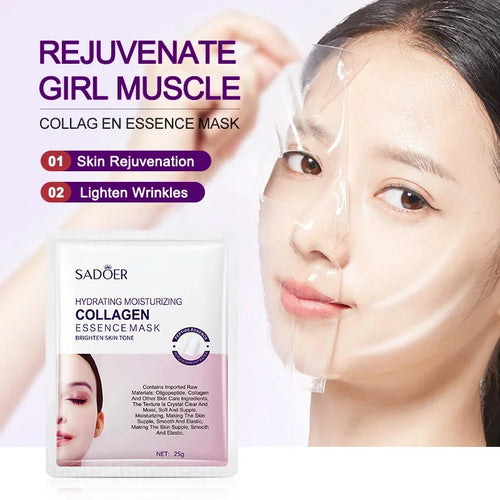 Collagen Anti-Wrinkle Facial Sheet Mask – Hydrating & Brightening