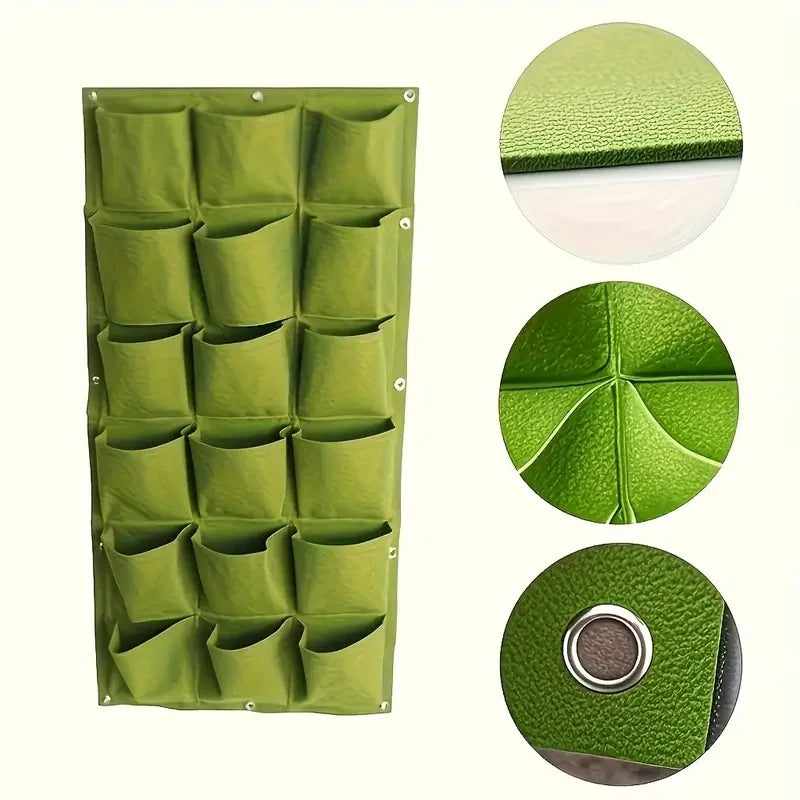 18-Pocket Vertical Garden Planter Wall Bag