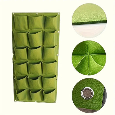 18-Pocket Vertical Garden Planter Wall Bag