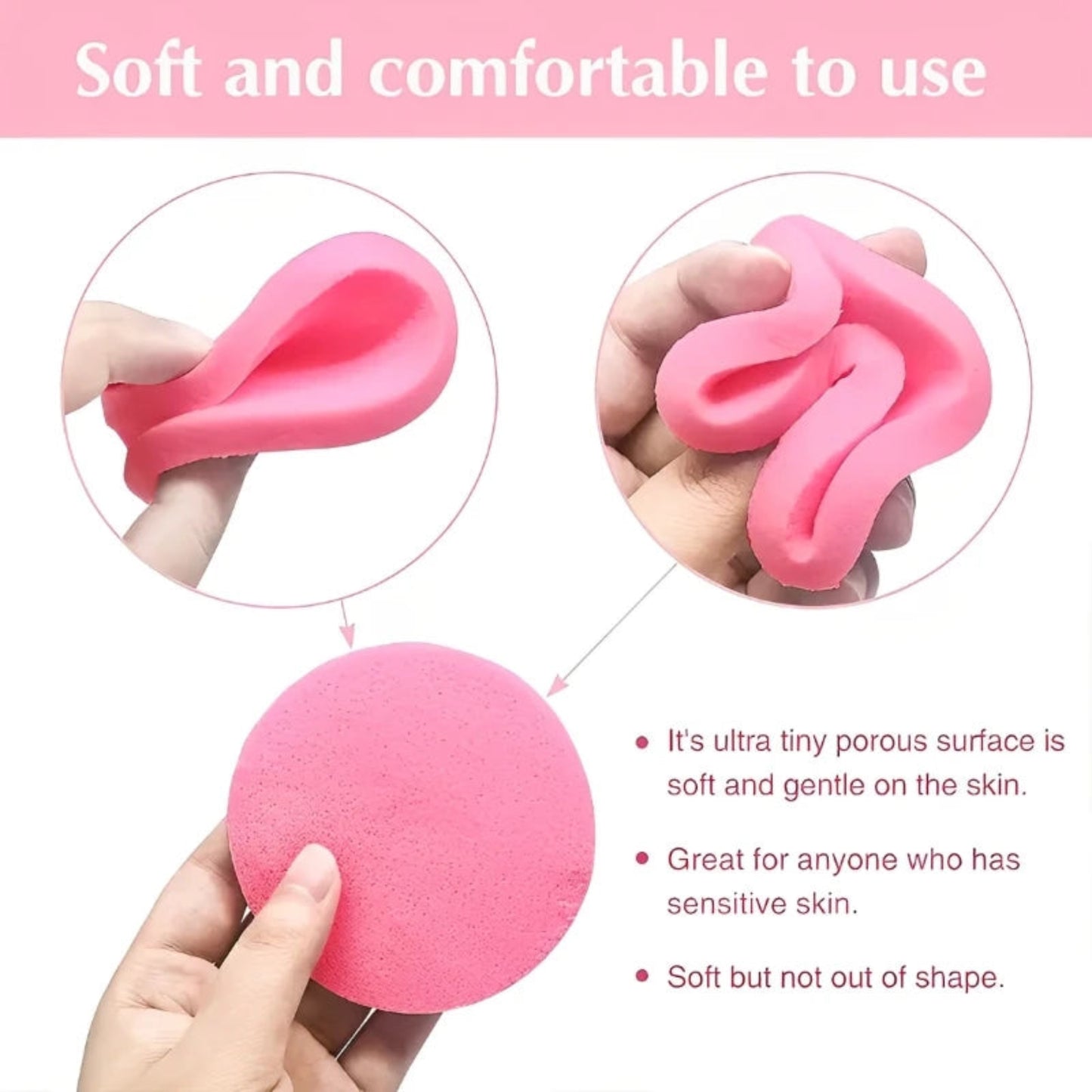Compressed Facial Cleansing Sponge Set, 36 Pack with Storage Box