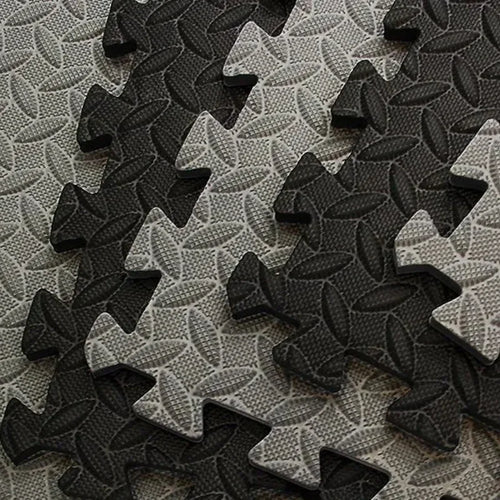 PVC Interlocking Gym Floor Tiles – 30x30cm, 10mm Thick Non-Slip Fitness Mat