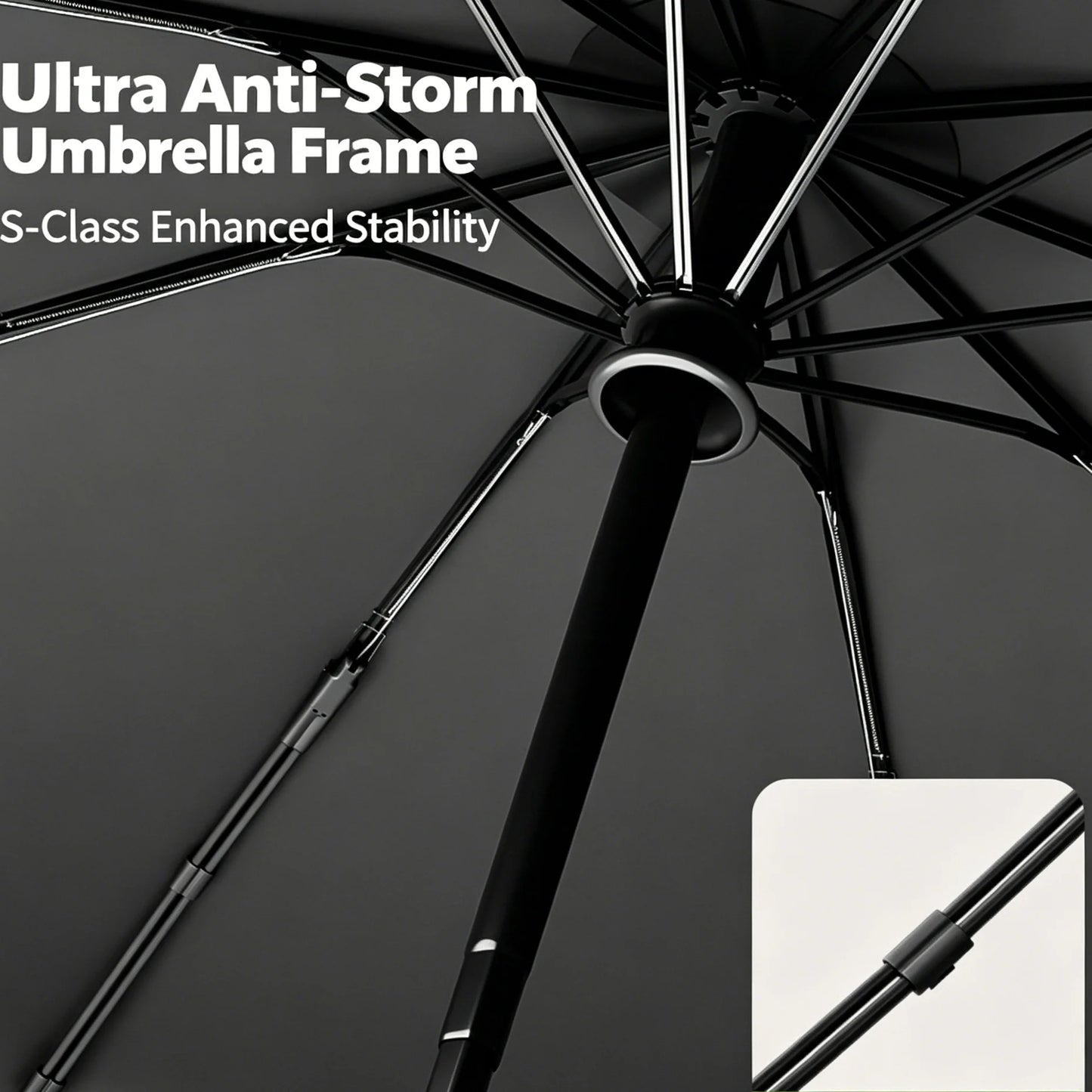 Windproof Auto Open & Close Compact Umbrella