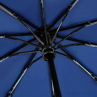 Double Layer Windproof Auto Open & Close Umbrella – 10-Rib Triple Fold