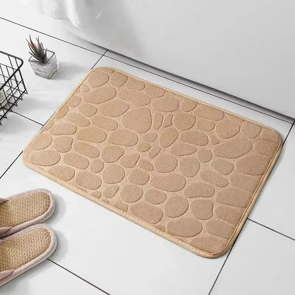 Memory Foam Cobblestone Bath Mat