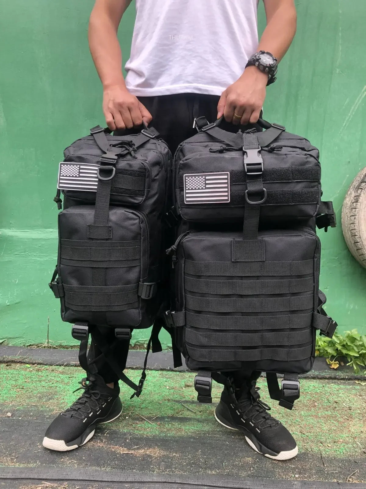Tactical Nylon Backpack 25L / 50L – Waterproof MOLLE Rucksack for Hiking, Camping, Hunting & Outdoor Adventures