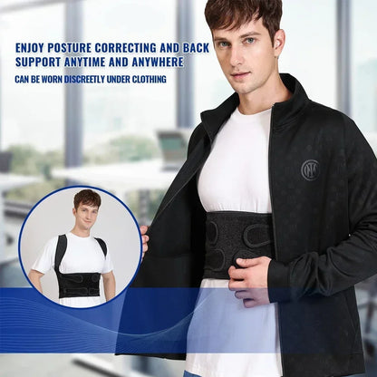 Full Back Posture Corrector and Spinal Support Brace