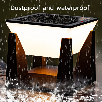 Solar Post Light with 3 Color Modes – IP65 Waterproof LED Pillar Lamp for Garden, Yard & Pathway, Auto On/Off