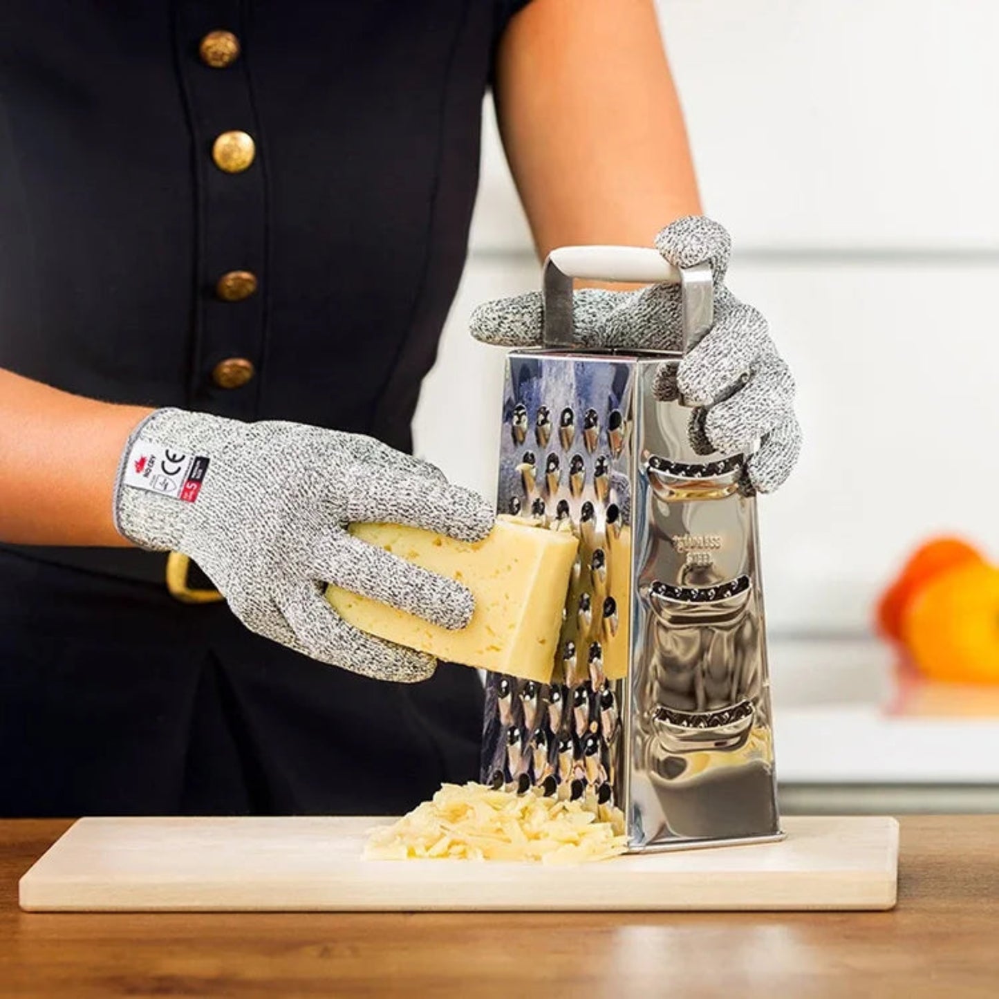 Level 5 HPPE Cut-Resistant Gloves | Kitchen, Garden & Work Safety Gloves S/M/L
