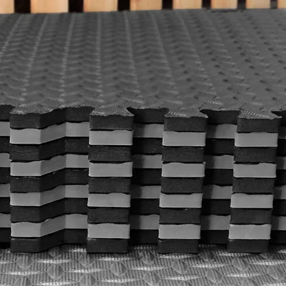 PVC Interlocking Gym Floor Tiles – 30x30cm, 10mm Thick Non-Slip Fitness Mat