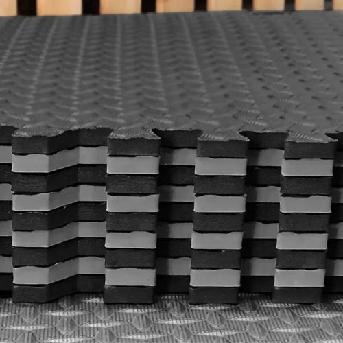 PVC Interlocking Gym Floor Tiles – 30x30cm, 10mm Thick Non-Slip Fitness Mat