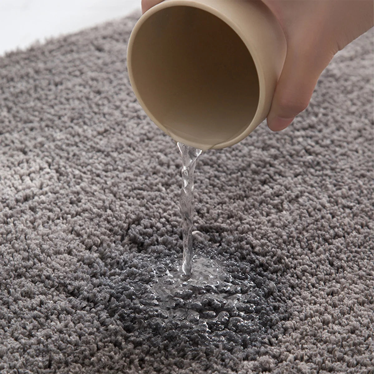 Fluffy Non-Slip Bathroom Mat – Absorbent Shaggy Rug for Bath, Shower & Entrance
