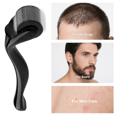 Titanium Derma Roller, 540 Microneedles for Face and Scalp