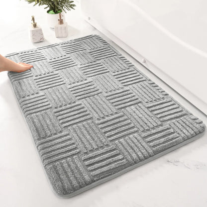 Microfiber Non-Slip Bath Mat – Soft, Absorbent & Quick-Dry