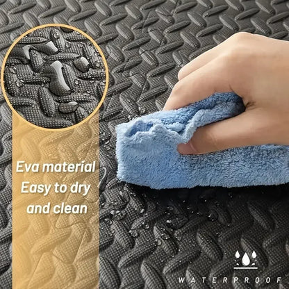 PVC Interlocking Gym Floor Tiles – 30x30cm, 10mm Thick Non-Slip Fitness Mat