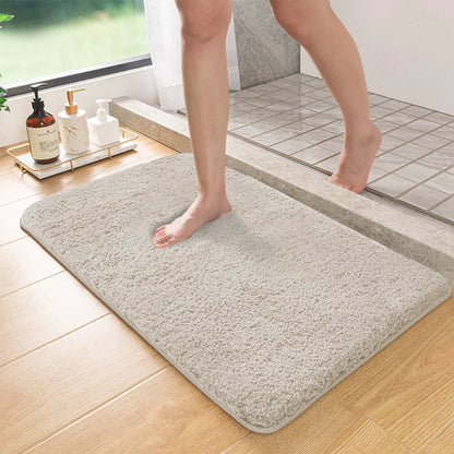 Fluffy Non-Slip Bathroom Mat – Absorbent Shaggy Rug for Bath, Shower & Entrance