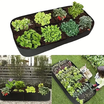 Extra Large 8-Grid Elevated Garden Bed | Durable Raised Planting Box for Vegetables & Flowers