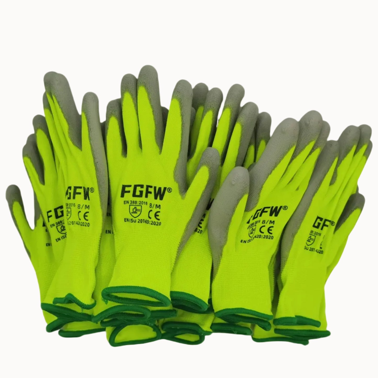 Lightweight Safety Gloves 10 Pack | S/M/L/XL
