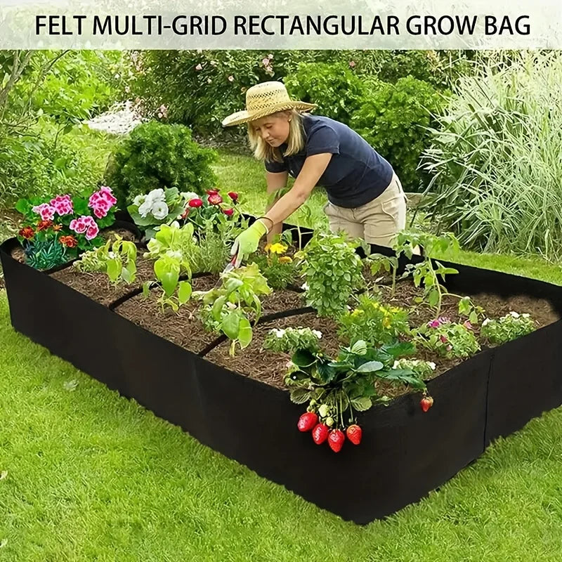 Extra Large 8-Grid Elevated Garden Bed | Durable Raised Planting Box for Vegetables & Flowers