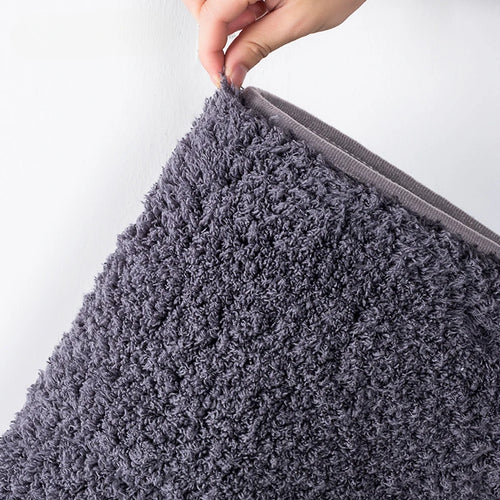 Fluffy Non-Slip Bathroom Mat – Absorbent Shaggy Rug for Bath, Shower & Entrance