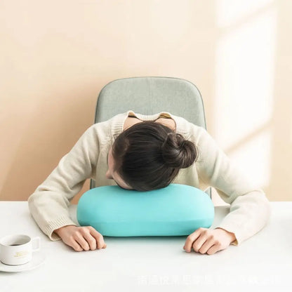 Memory Foam Neck Nap Pillow – Soft Cervical Support for Travel, Office & Sleep