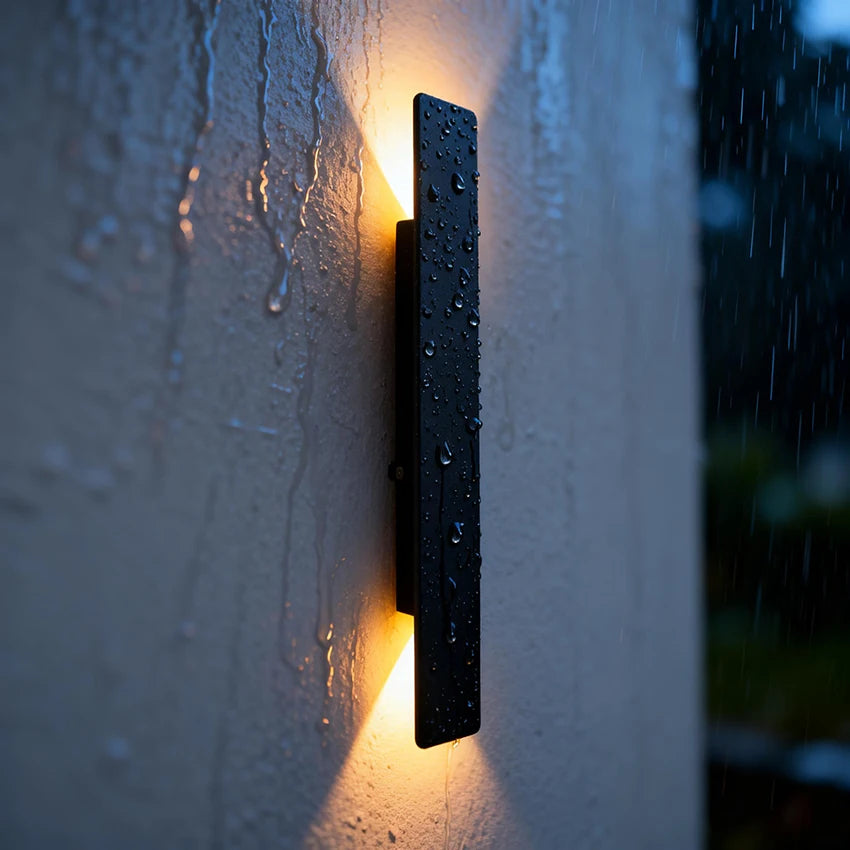 Outdoor LED Wall Lamp with Up & Down Light – IP65 Waterproof Aluminum, 24W, Black or White