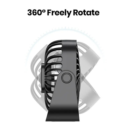 360° Silent USB Desktop Mini Fan