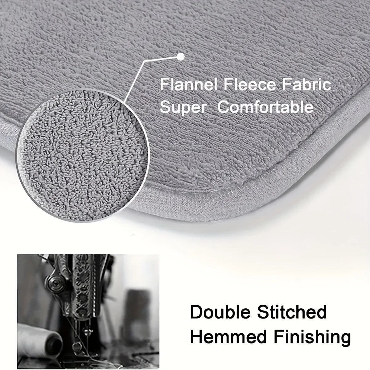 Curved Non-Slip Bathroom Runner Mat – Absorbent, Dirt-Resistant, 400x1000mm