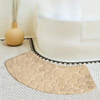 Curved Non-Slip Bathroom Runner Mat – Absorbent, Dirt-Resistant, 400x1000mm