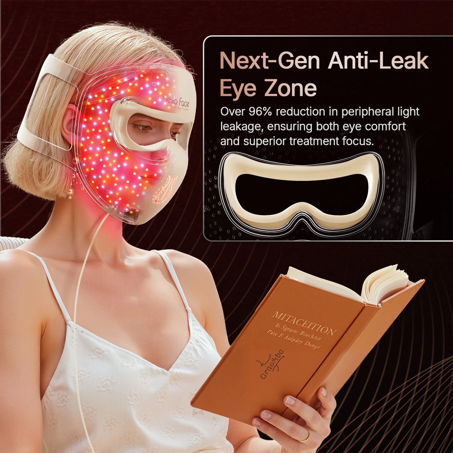 LED Light Therapy Face Mask – 311 LEDs, 4 Modes